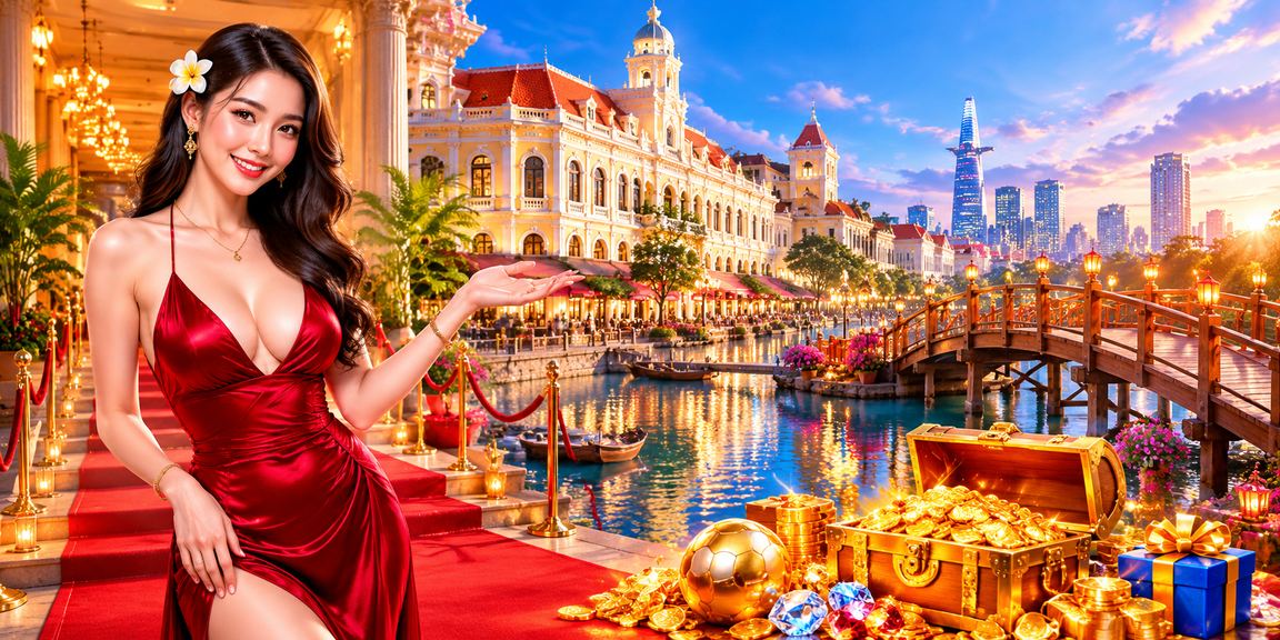 Cảnh quay casino và bảng jackpot tại Hồ Chí Minh